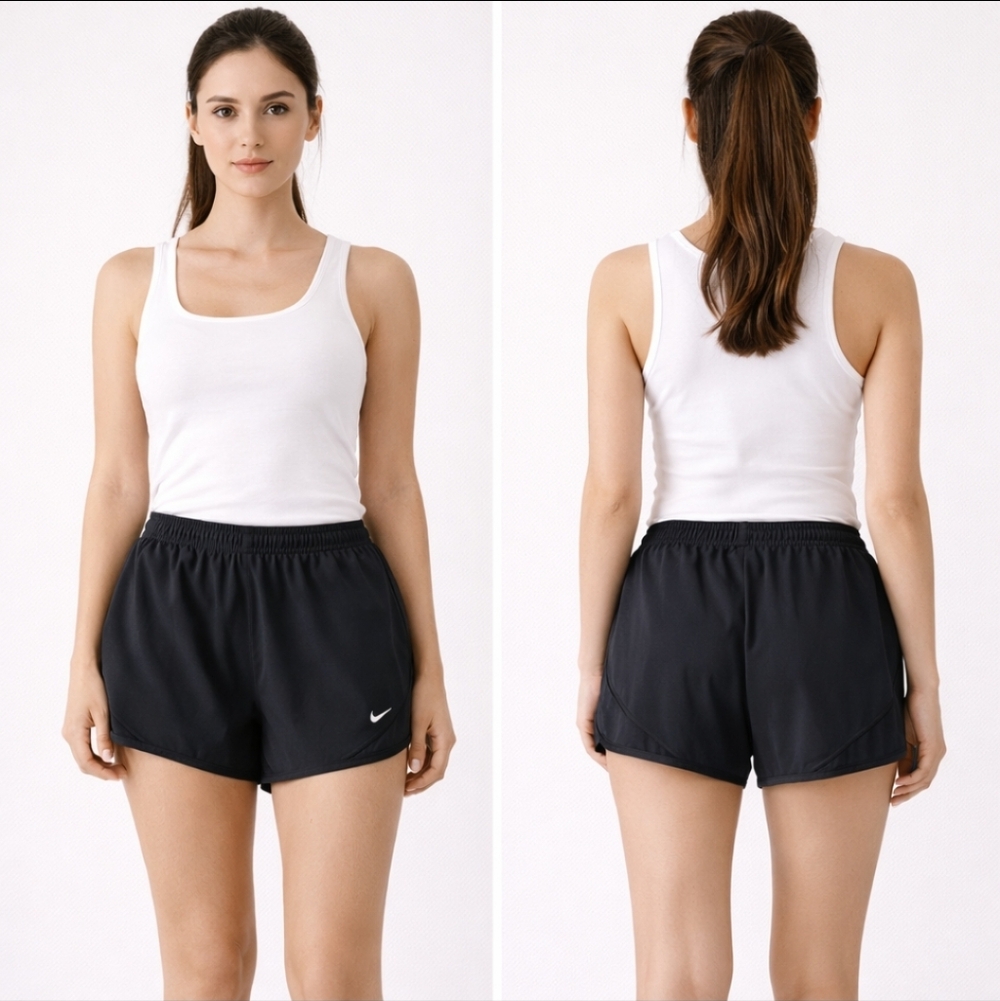 Nike Dri-FIT Black Running Shorts Athletic Gym Lounge S